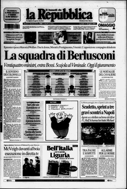 Il lunedì de La repubblica